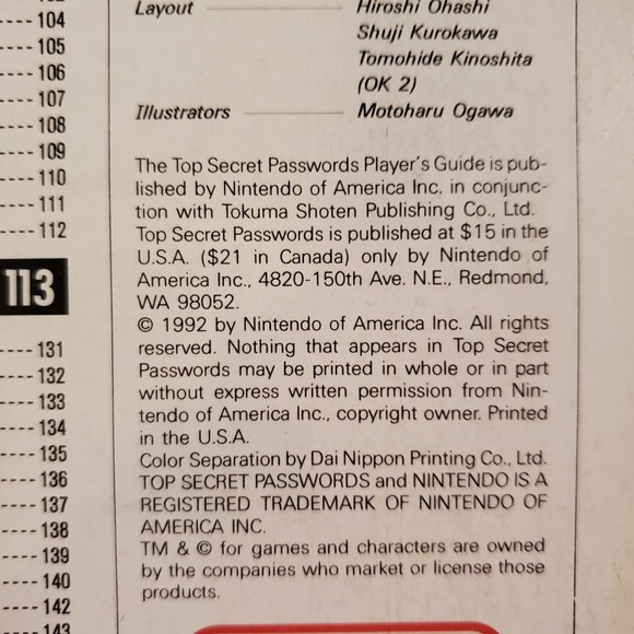 Vintage 1992 Top Secret Passwords Nintendo Player's guide - Picture 8 of 8